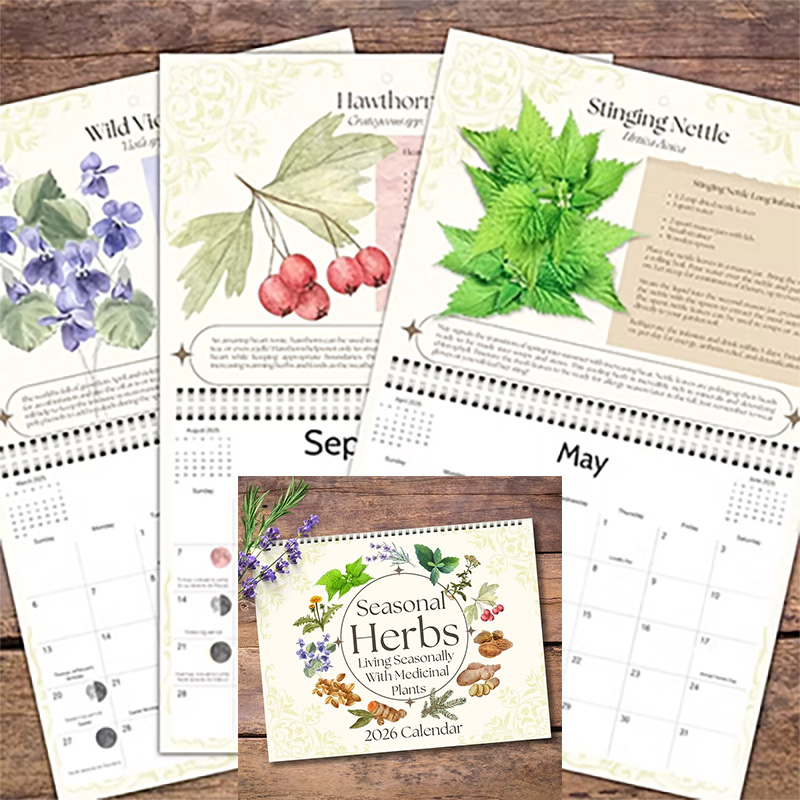(image for) 2026 Seasonal Herbs calendar