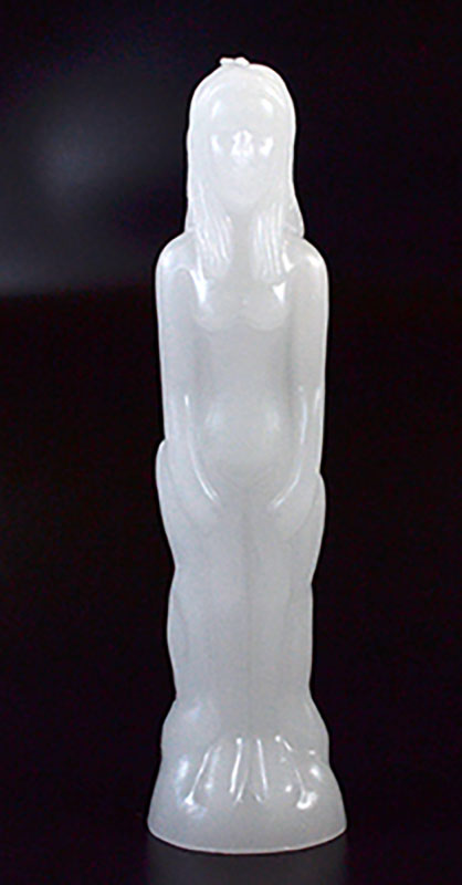 (image for) 8" White Female candle