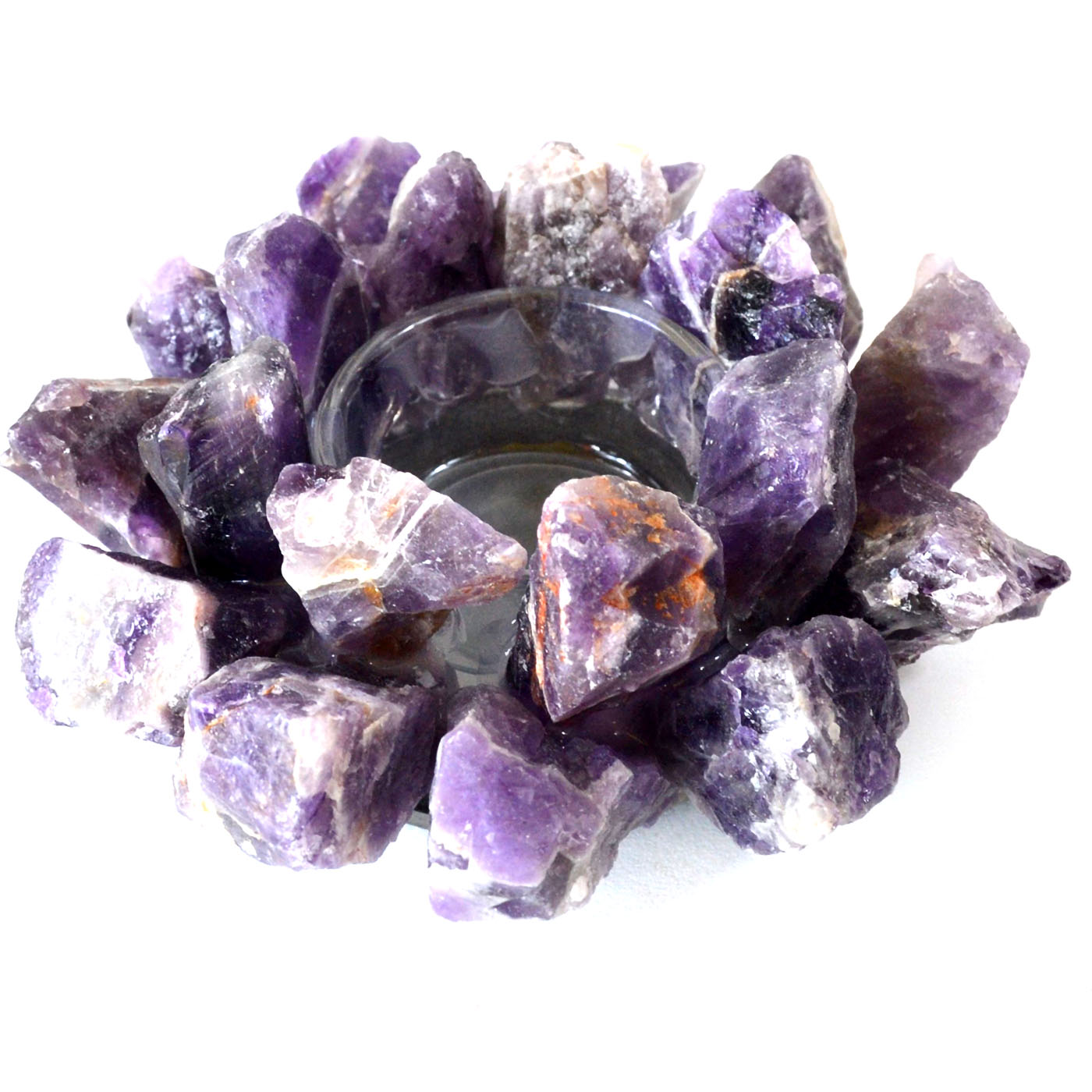 (image for) 4 1/2" Amethyst tealight holder