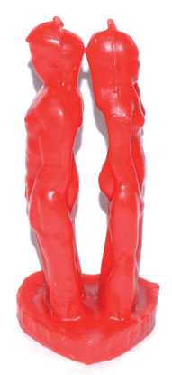 (image for) 7" Red Separation candle