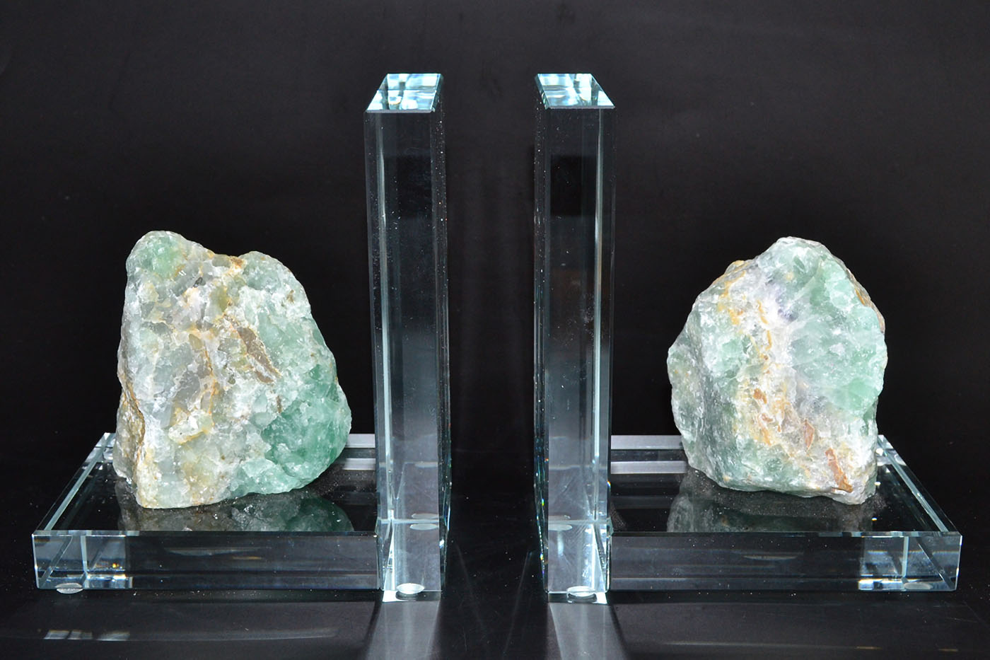 (set of 2) Fluorite book ends (image for) (set of 2) Fluorite book ends