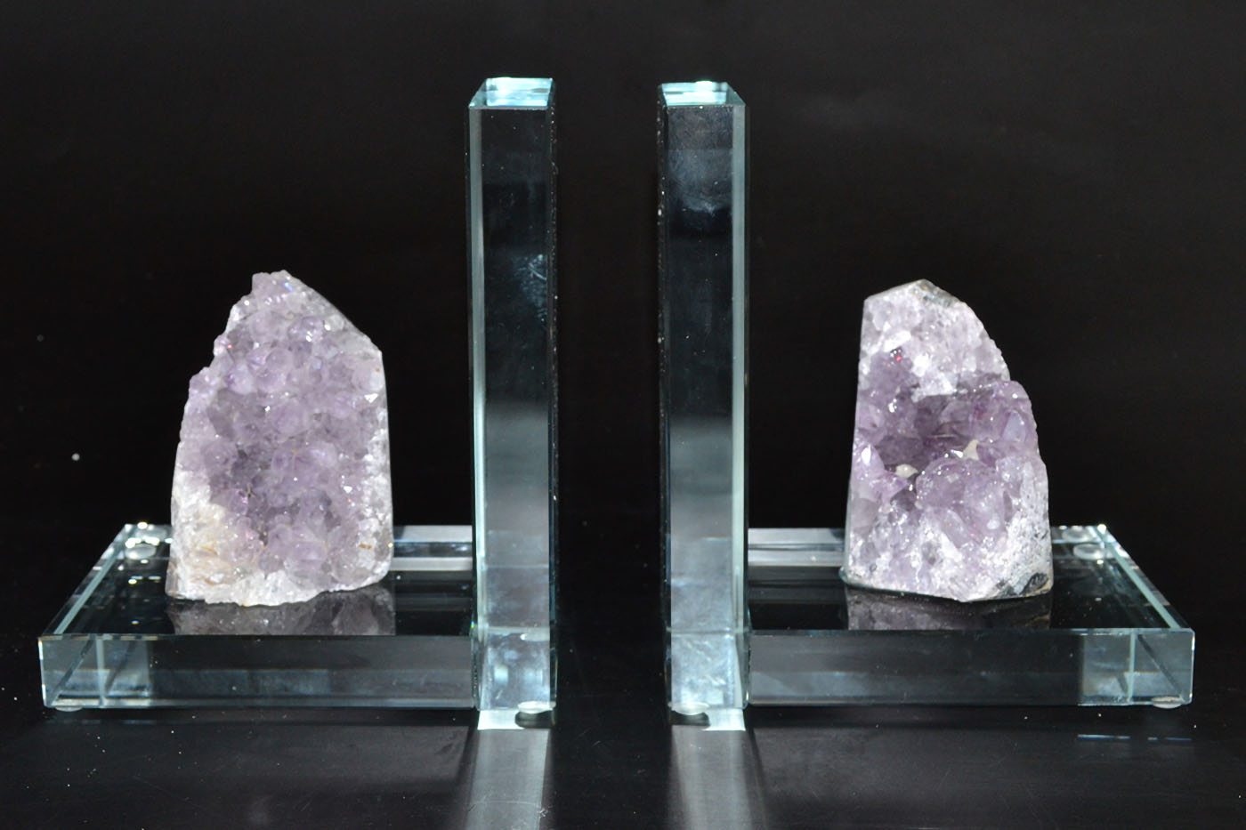 (set of 2) Amethyst book ends (image for) (set of 2) Amethyst book ends