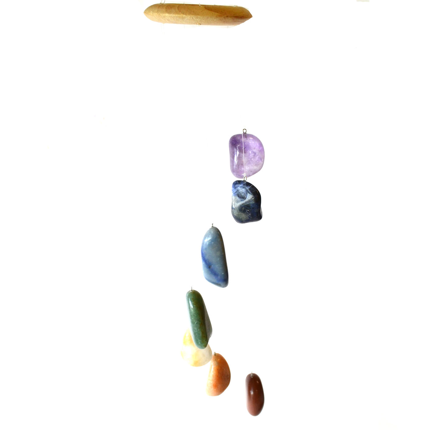 Chakra Tumbled Stones wind chime (image for) Chakra Tumbled Stones wind chime