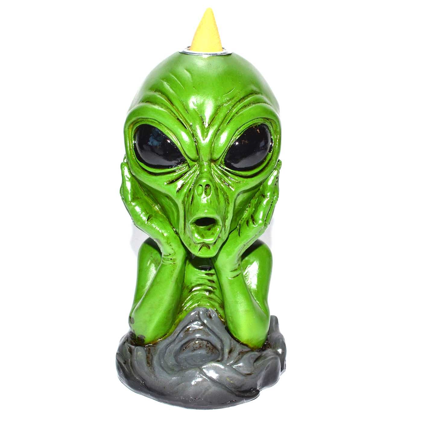 6" Alien backflow incense burner (image for) 6" Alien backflow incense burner