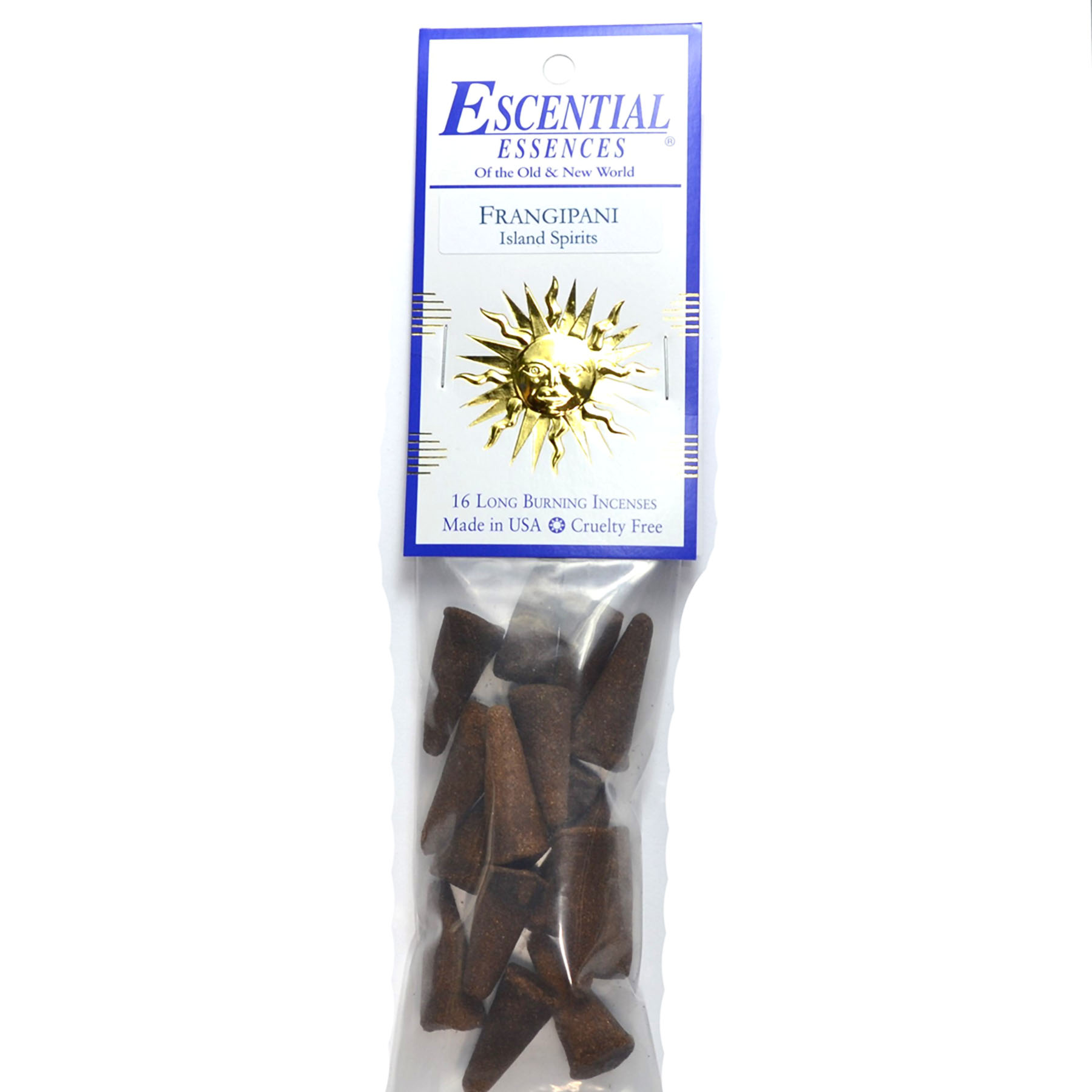 (image for) 16/pk Frangipani escential essences incense cones