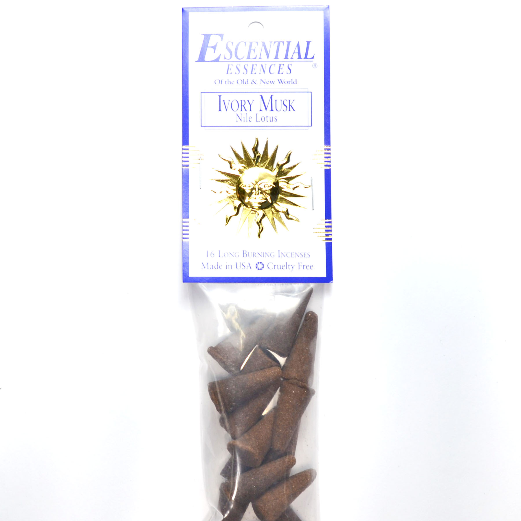 (image for) 16/pk Ivory Musk escential essences incense cones