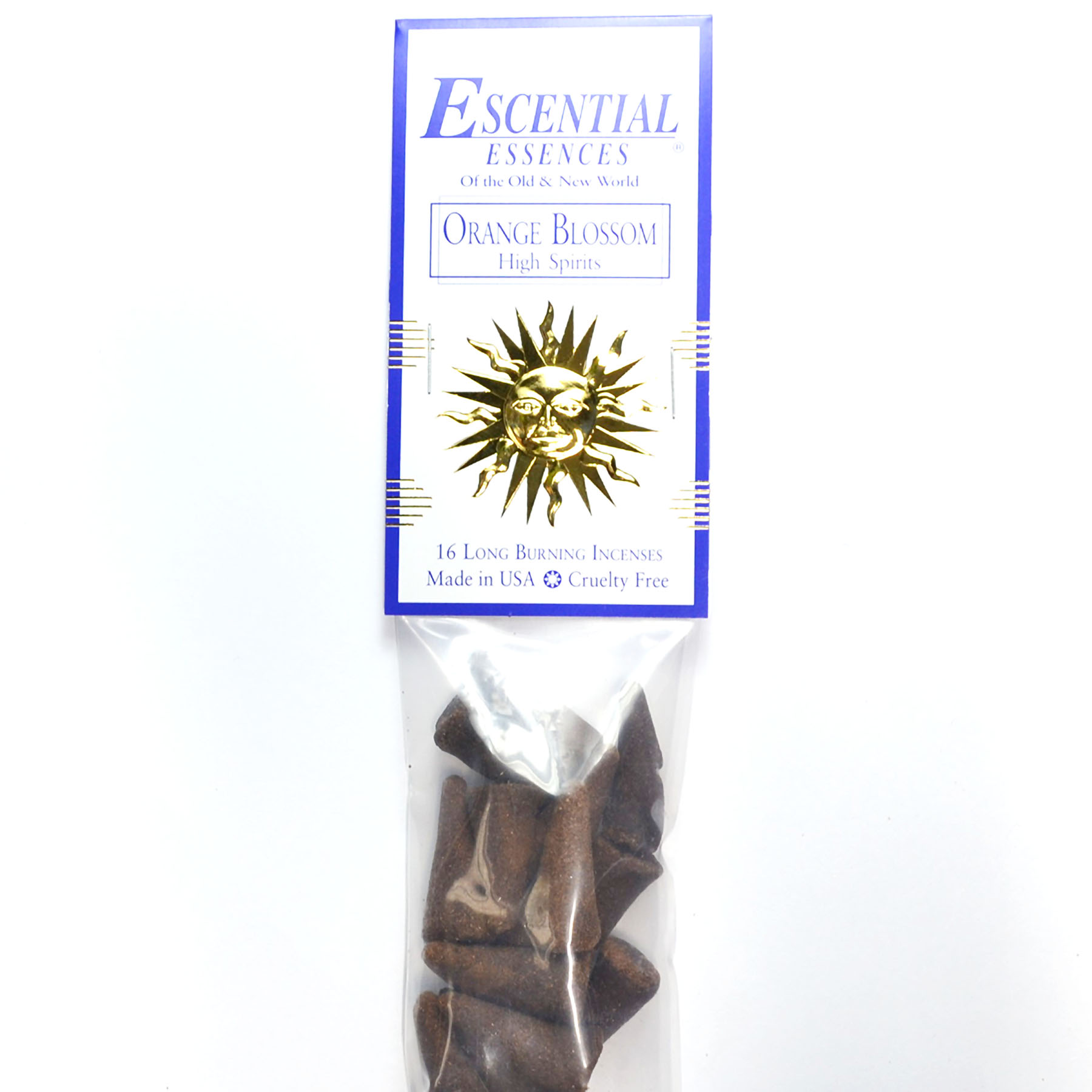(image for) 16/pk Orange Blossom escential essences incense cones