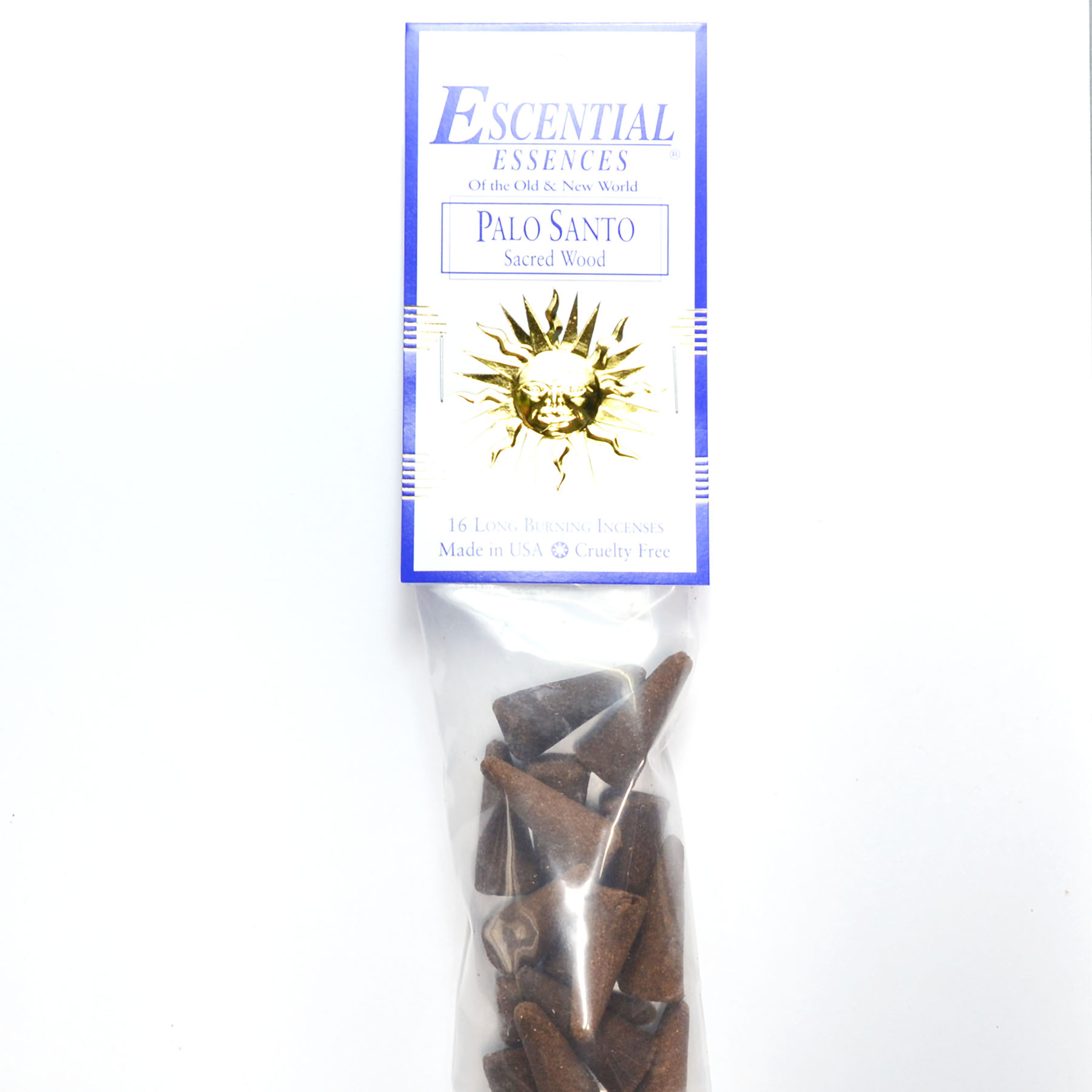 (image for) 16/pk Palo Santo escential essences incense cones