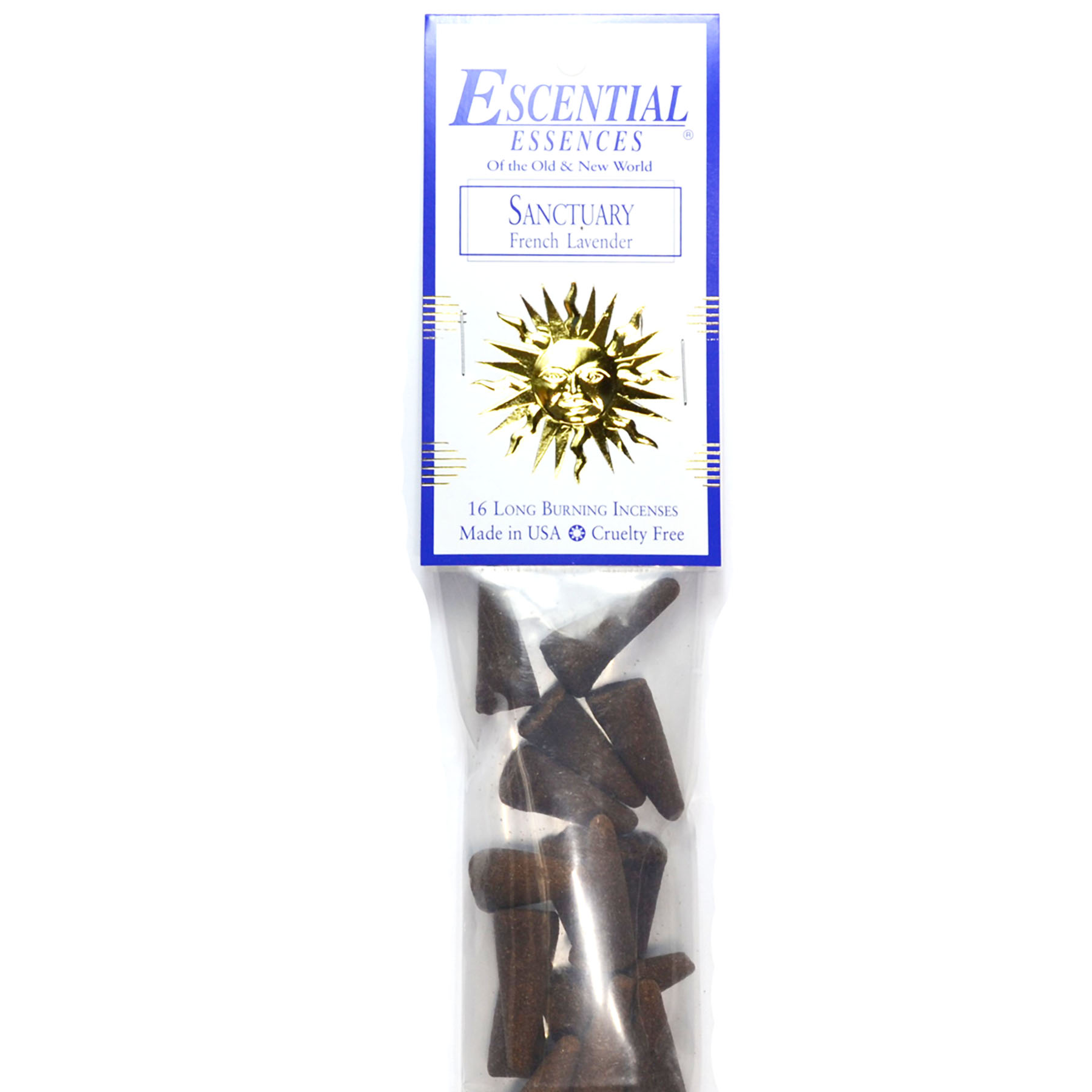 (image for) 16/pk Sanctuary escential essences incense cones