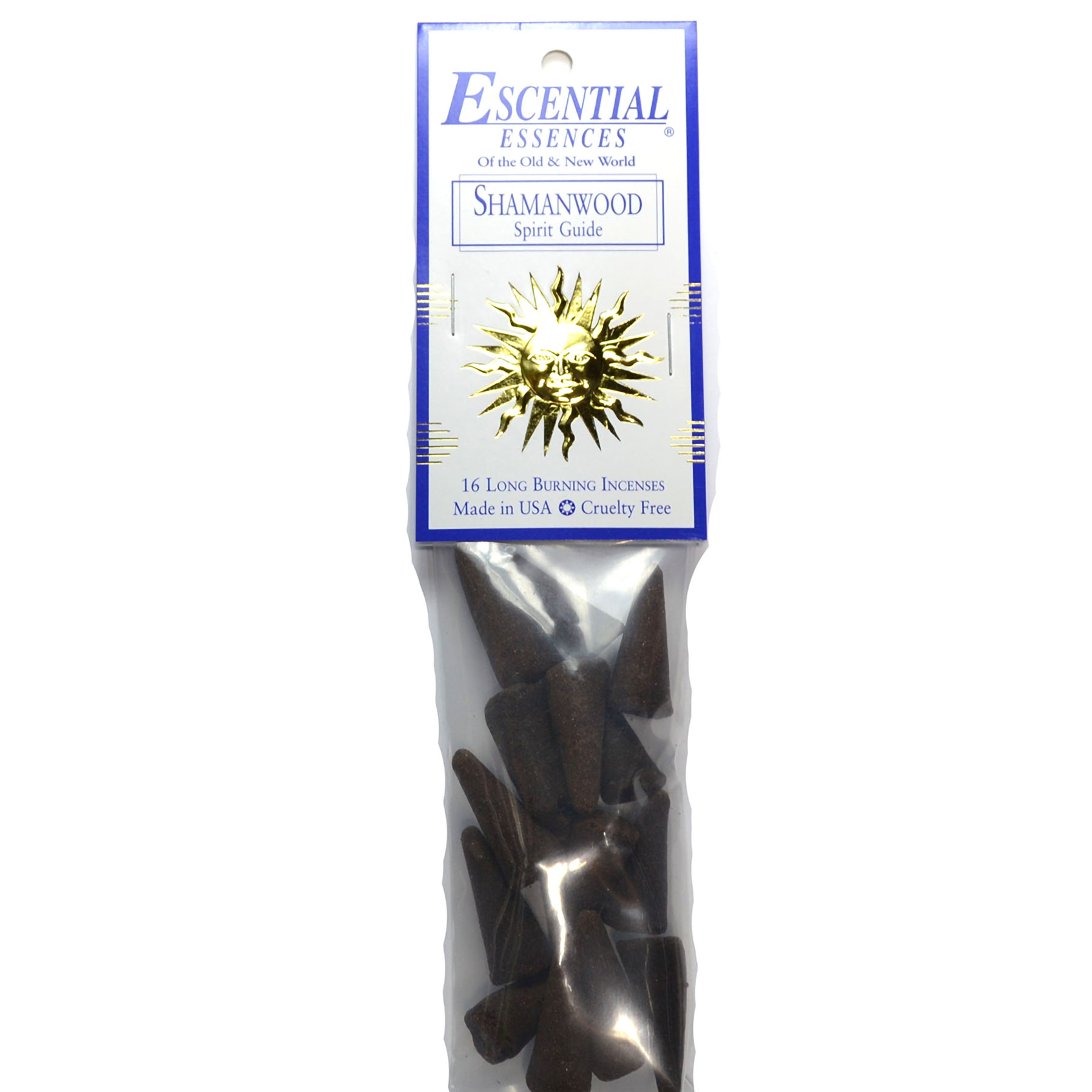(image for) 16/pk Shamanwood escential essences incense cones