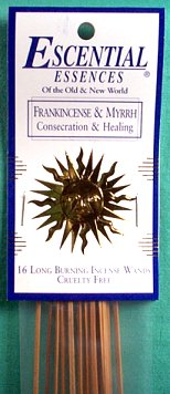 (image for) 16/pk Frankincense & Myrrh Escential essences incense sticks