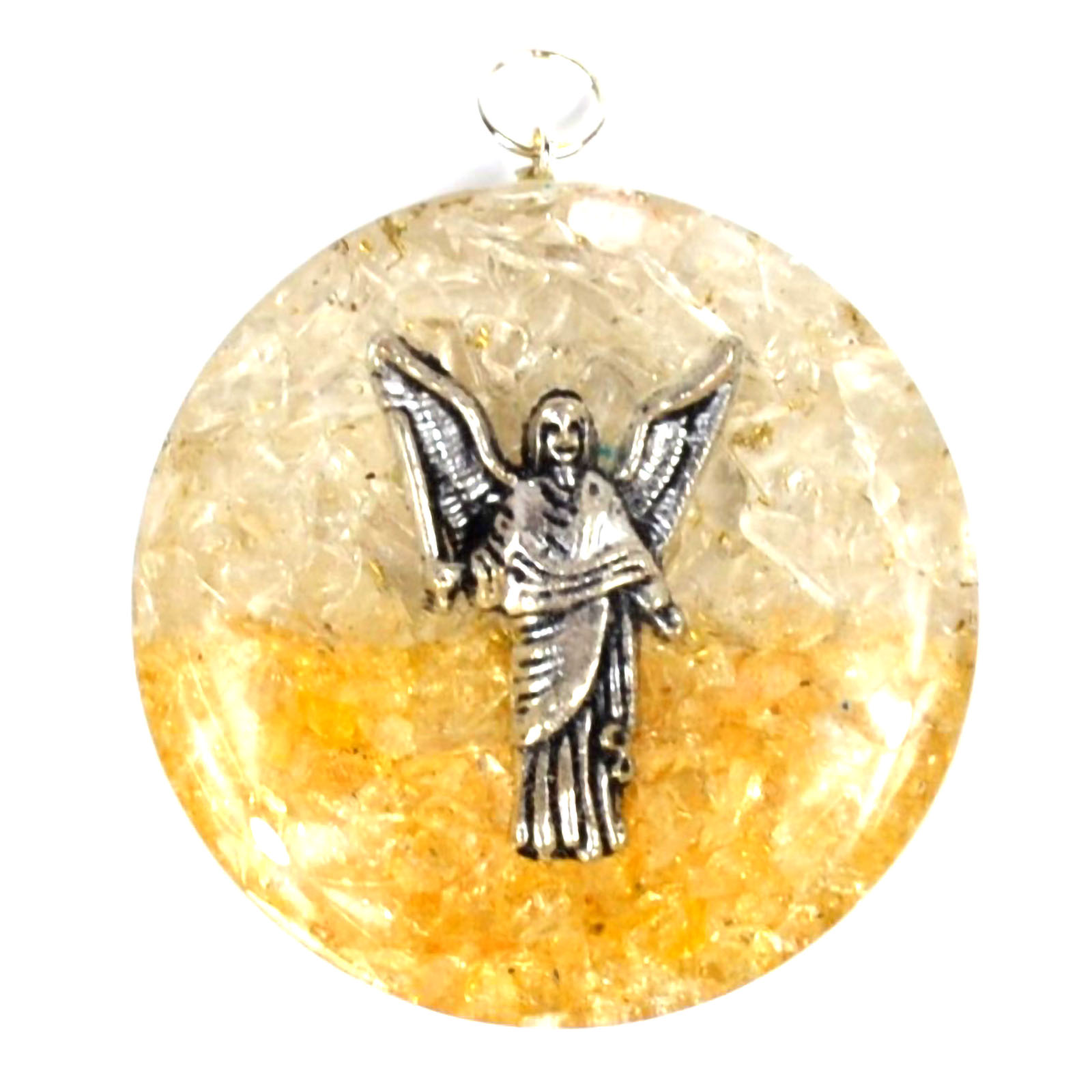 1 3/4" Uriel Quartz/Citrine orgone (image for) 1 3/4" Uriel Quartz/Citrine orgone
