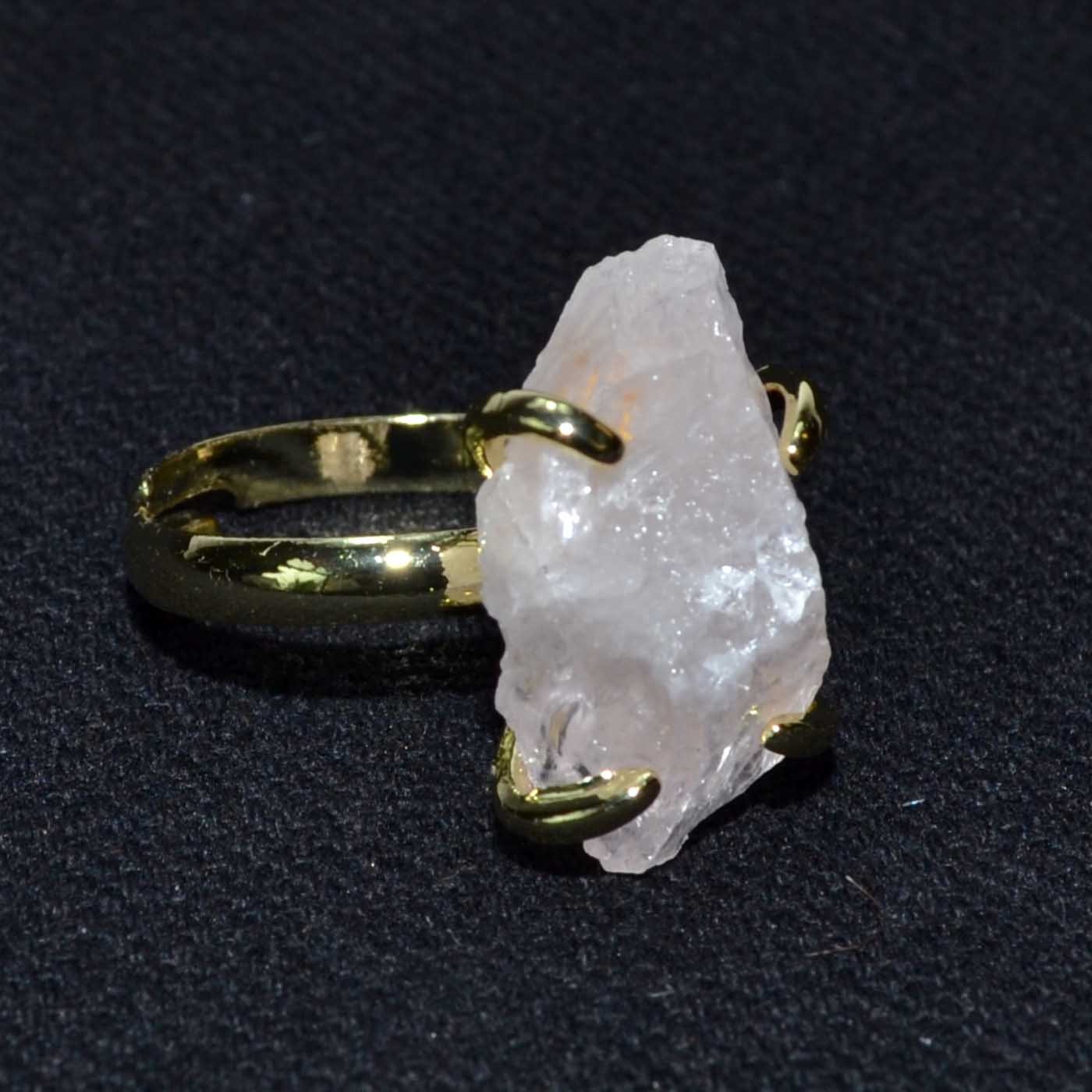Rose Quartz adjustable ring (image for) Rose Quartz adjustable ring