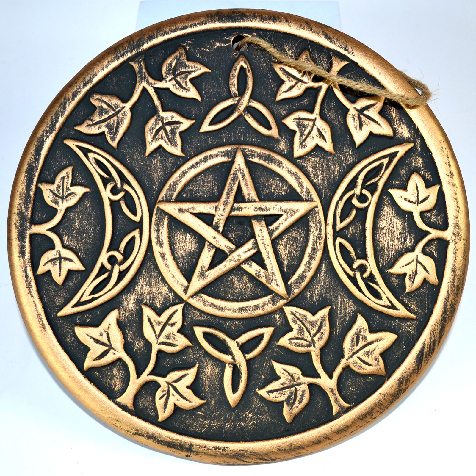 7 3/4" Triple Moon wall plaque (image for) 7 3/4" Triple Moon wall plaque